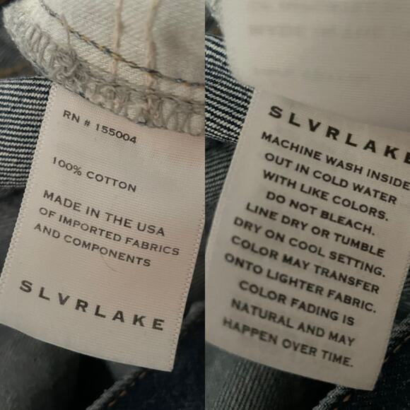 SLVRLAKE Sophie Evermore Mid Rise Straight Jeans Size 32 Denim Blue EUC - Picture 6 of 11